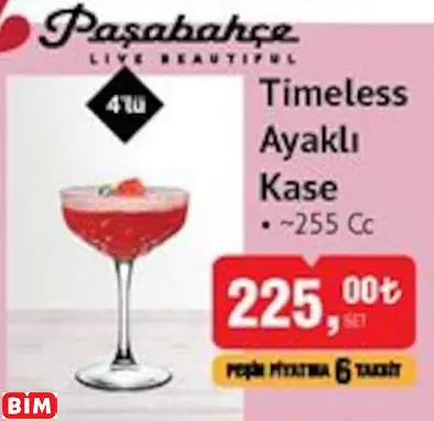 PAŞABAHÇE TİMELESS AYAKLI KASE